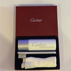 Cartier Red and White Jewelry Care Set